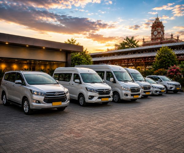 Mitra Prem Travels fleet near Pune Station